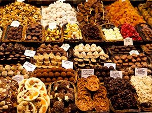 La Boqueria - Exotic market at Las Ramblas 