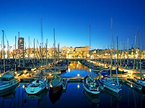 Port Vell in Barcelona