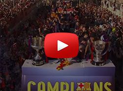 Victory parade in Barcelona