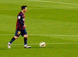Lionel Messi scored two goals when Barcelona beat Bayern Munich